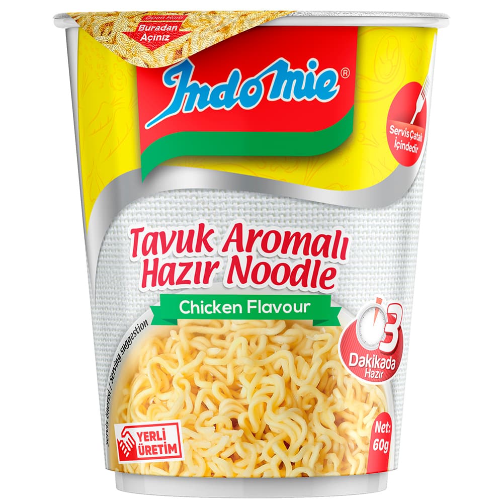 INDOMİE TAVUK AROMALI BARDAK NOODLE
