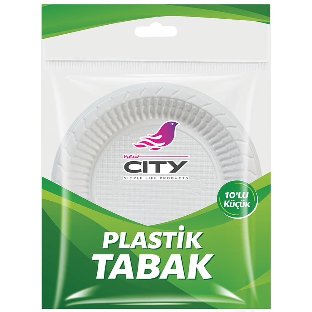 NEW CİTY PLASTİK TABAK KÜÇÜK 10 LU