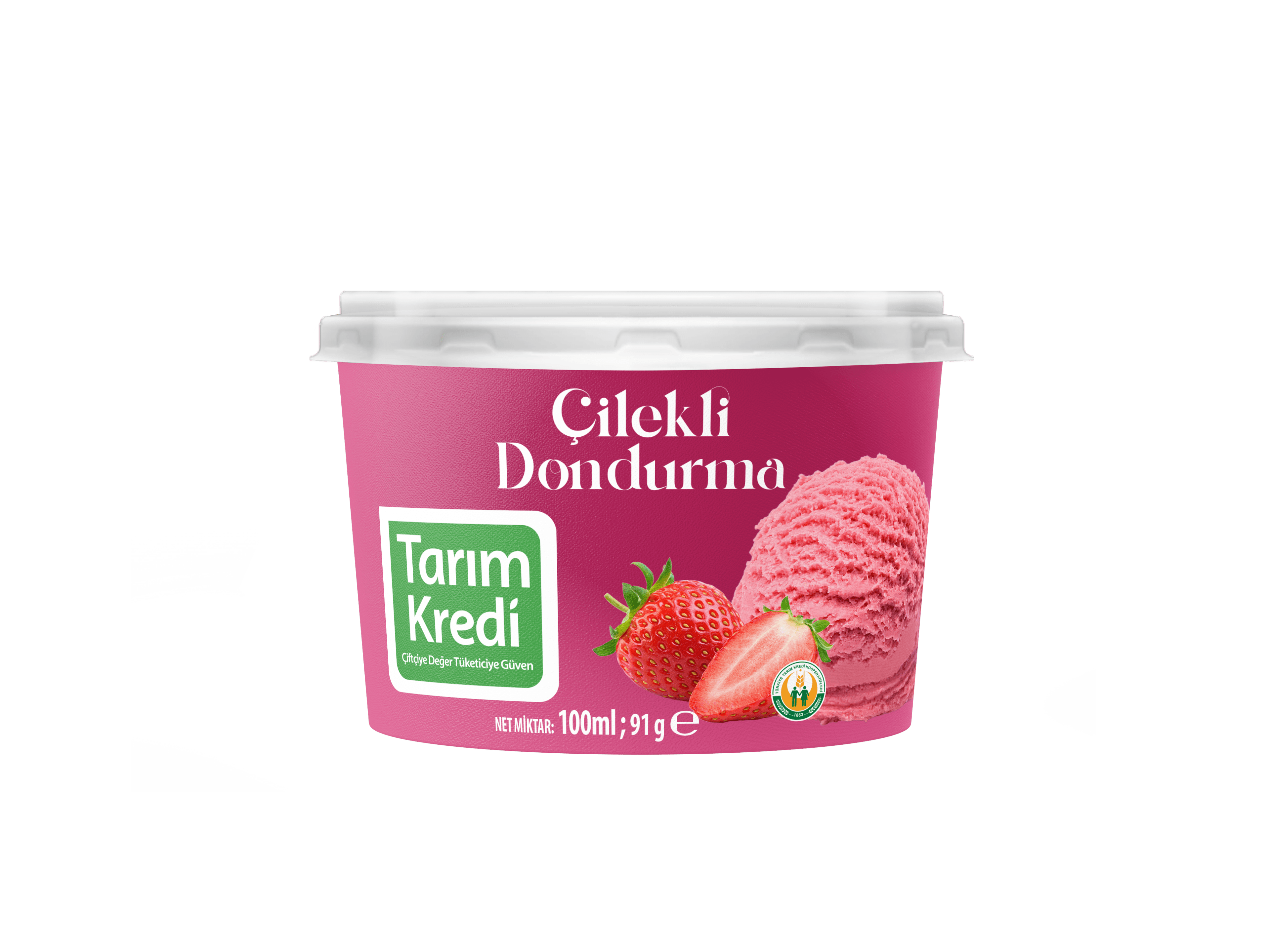 TK BİRLİK ÇİLEKLİ DONDURMA 100 ML