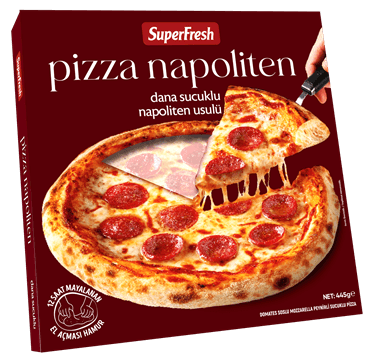 SUPERFRESH PİZZA NAPOLİTEN DANA SUCUKLU 445G